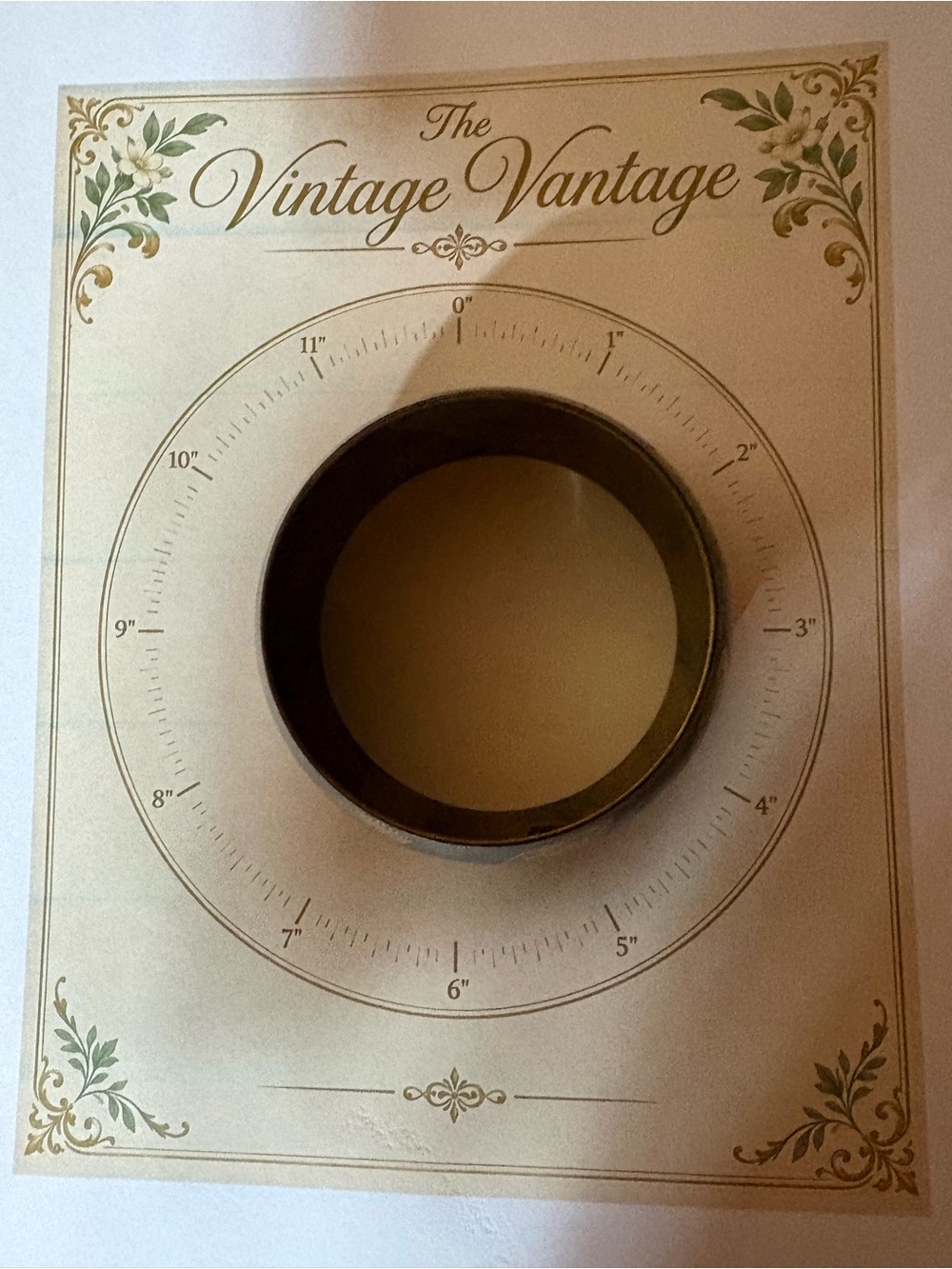 The Vintage Vantage Round Metal Bangle - Made in India